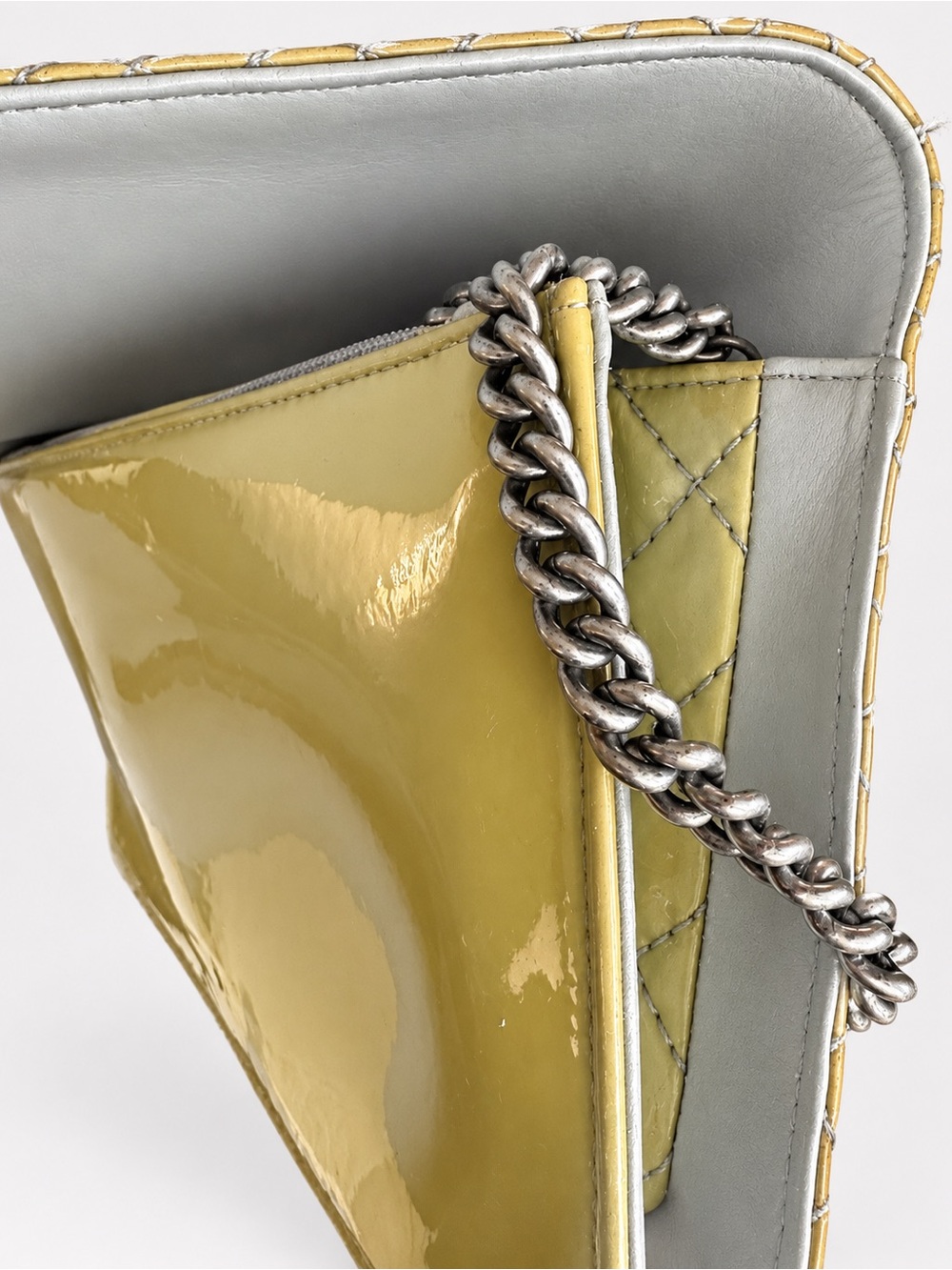 Chanel Boy Wallet on Chain WOC Patent Leather Sample Piece - Picture 10 of 12